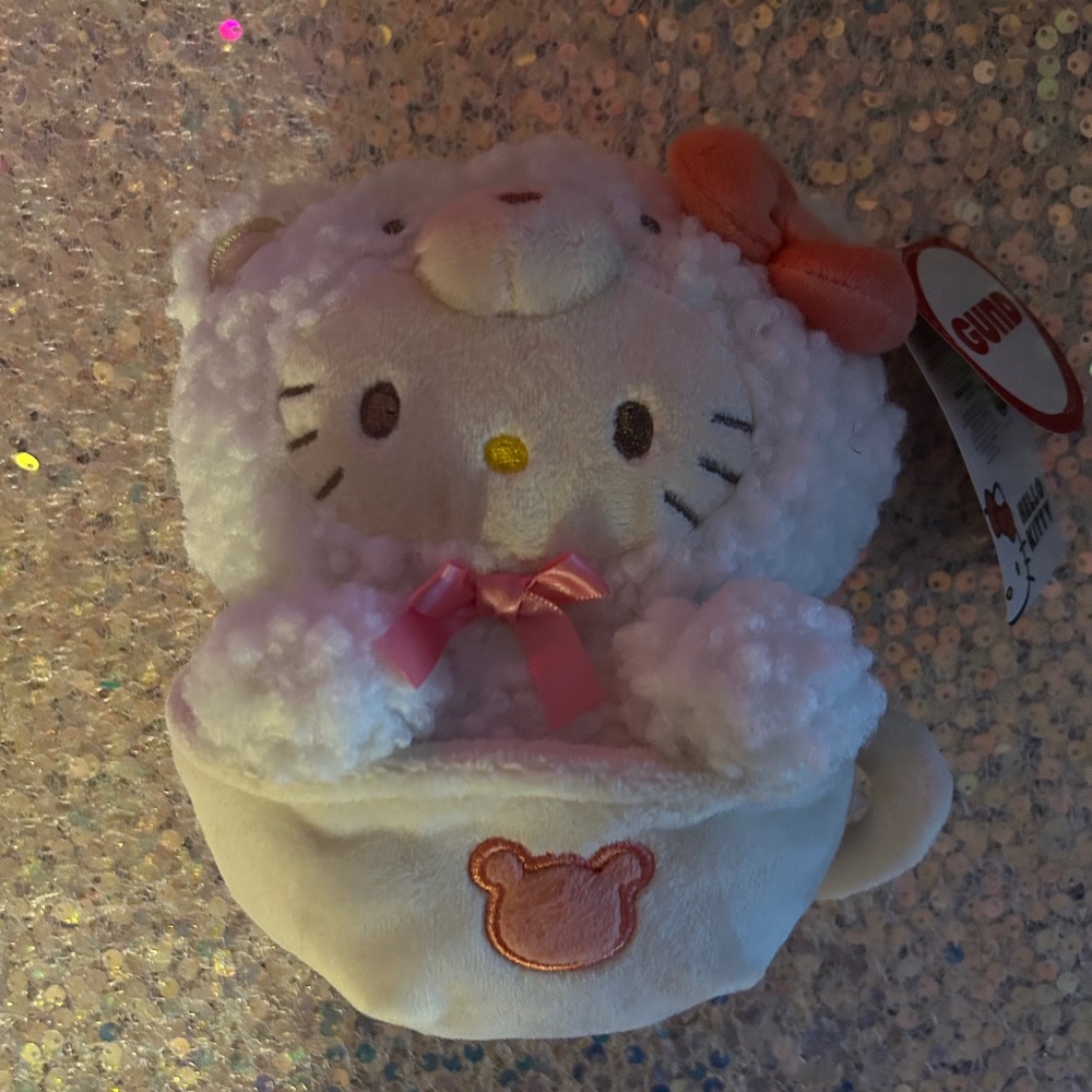 NWT Hello Kitty Café Latte Plush